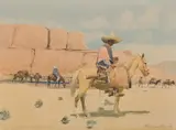 Edward Borein, Mexican Vaquero, Watercolor