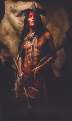 John Coleman, Crazy Horse, 1876, Oil on canvas