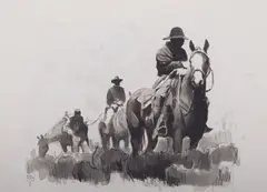 Mark Maggiori, 3 Riders, Mixed Media