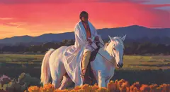 Mark Maggiori, Mariposa Afterglow, Oil on board