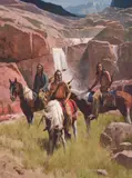 Z. S. Liang, Where the Rivers Begin, Oil on canvas