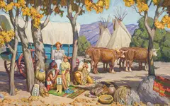 Tim Solliday, Frontier Trading, Oil on linen