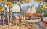 Tim Solliday, Frontier Trading, Oil on linen