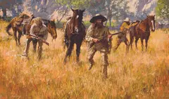 Howard Terpning, Making a Stand, Oil on canvas