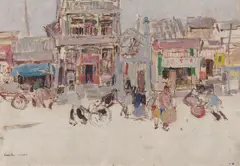 Untitled by Leon Gaspard, Oil on board, sold Apr 2025