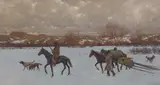 Henry Farny, Nomads, Oil on canvas