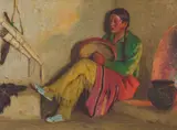 Joseph Henry Sharp, Governor's Son, Oil on canvas