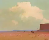 Gerard Curtis Delano, Land of Magnificent Distances, Oil on board