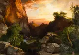 Thomas Moran, On the Hance Trail-Grand Canyon of the Colorado River, Arizona, Oil on canvas