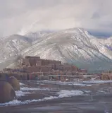 Curt Walters, Pueblos, Oil on canvas