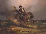 Charles Christian Nahl, Joaquin Murieta, Oil on board