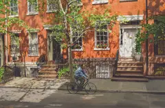 Clark Hulings, Springtime in Chelsea, Oil on canvas