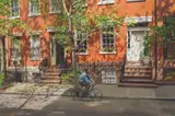 Clark Hulings, Springtime in Chelsea, Oil on canvas