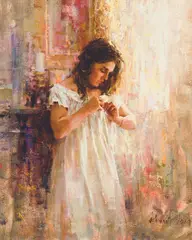Richard Schmid, Antique Gown, Oil on canvas