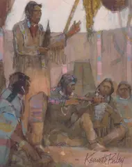 Kenneth Riley, A Sketch for the Counsel, Acrylic on board
