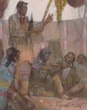 Kenneth Riley, A Sketch for the Counsel, Acrylic on board