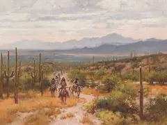 Roy Andersen, Los Apaches, Oil on canvas