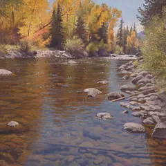 Jay Moore, Blue River Allure, Oil on linen
