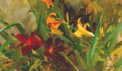 Richard Schmid, Summer Lilies, Oil on canvas