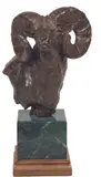 Tim Shinabarger, Full Curl, Bronze, cast 14/35