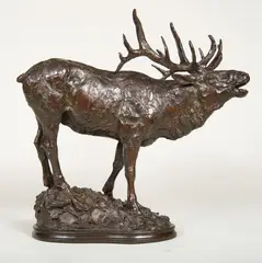 Tim Shinabarger, Black Timber Bugler, Bronze, cast AP/30