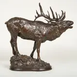 Tim Shinabarger, Black Timber Bugler, Bronze, cast AP/30