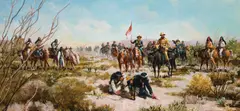 Jim Carson, Tracking Geronimo In Mexico, Oil on canvas