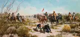Jim Carson, Tracking Geronimo In Mexico, Oil on canvas