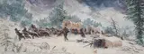 Jim Carson, Donner Pass October, 1846, Oil on canvas