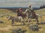 Fred Fellows, Caught in the Open, Oil on board