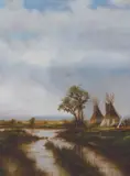 M.C. Poulsen, The Vast Domain, Oil on board