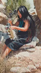 Ray Swanson, Plaque Weaver, Watercolor