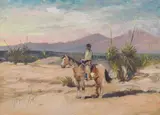 Raphael Lillywhite, Desert Rider, Oil on board