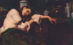 Amy by Daniel Gerhartz, Oil on canvas, sold Apr 2025