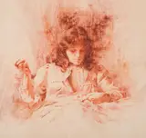 Richard Schmid, Gretchen Sewing, Conte crayon