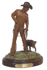 Working Partners by Bill Nebeker, Bronze, cast 8/30, sold Apr 2025
