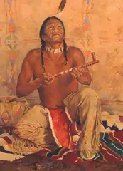 A Cheyenne Pipe by David Mann, Oil on canvas, sold Apr 2025