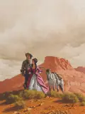 Frank McCarthy, A Fire in the Wind, Oil on board