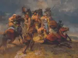 Andy Thomas, Last Stand of the Mountain Men, Oil on canvas
