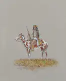 Olaf Wieghorst, The Lookout, Mixed Media