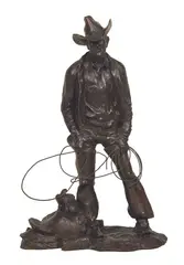 George Phippen, Standing Cowboy, Bronze, No 7 of 100