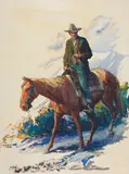 Wilhelm Heinrich Detlev Körner, The Old Law Man, Oil on board