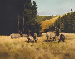 Lanford Monroe, His Domain, Oil on board