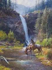 Martin Grelle, Peaceful Morn, Oil on canvas