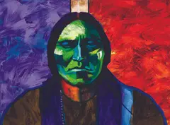 John Nieto, Tatanka Yotanka, Acrylic on canvas
