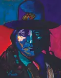 John Nieto, Sitting Bull, Acrylic on canvas
