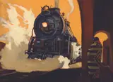 Dennis Ziemienski, Chief at the Station, Oil on canvas