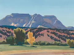 Maynard Dixon, Shadow Side, Oil on board