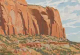 Maynard Dixon, Cliffs of Betatakin / Canyon Wall