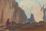 Maynard Dixon, The Cliffs of the Ancients study